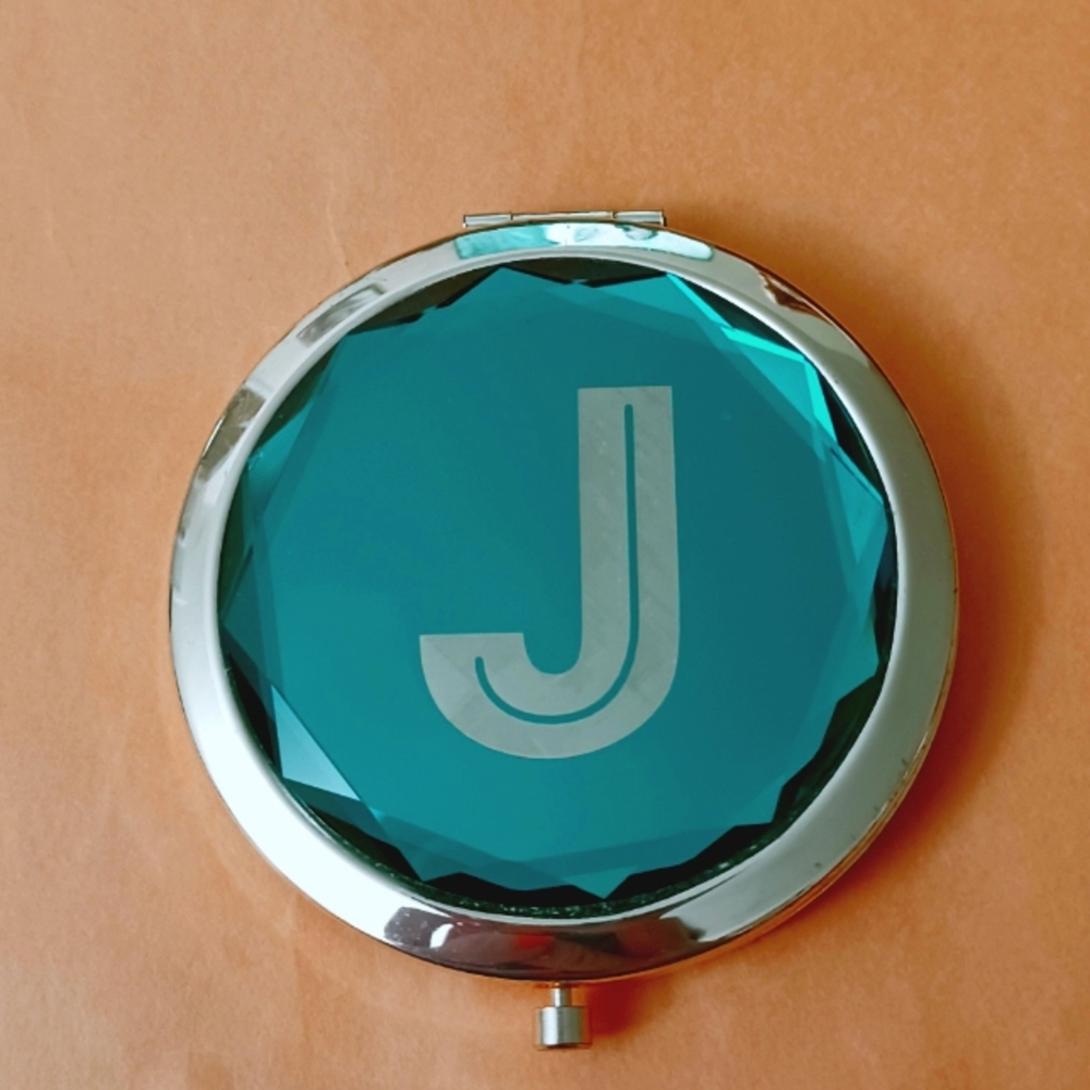 Monogram Compact Mirror With Magnification